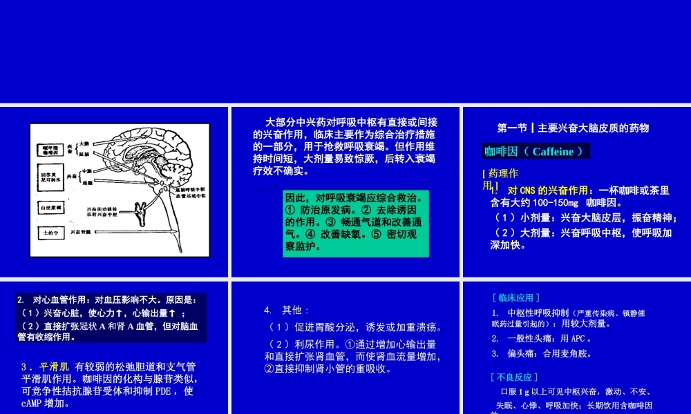 中枢兴奋药医学教学课件.pptx