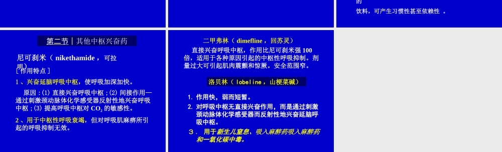 中枢兴奋药医学教学课件.pptx