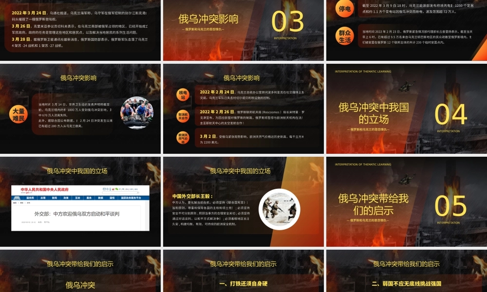 橙色简约风俄乌冲突专题解读PPT.pptx