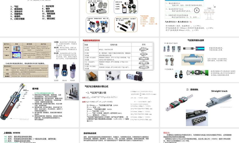 自动化非标设计各标准件选型知识概要(PPT 86页).pptx