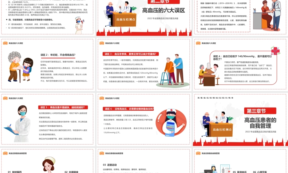 10月8日全国高血压日健康讲座PPT课件（带内容）.pptx