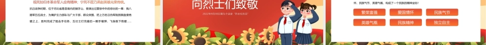 全文2022年烈士纪念日缅怀英烈党课PPT.pptx