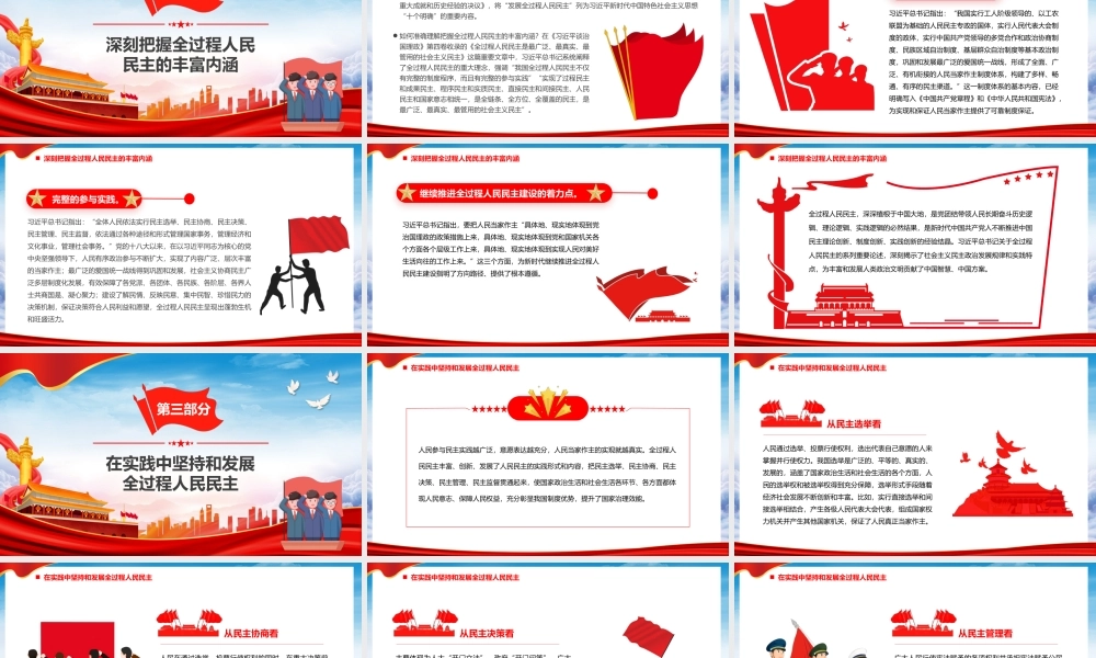 党政风积极发展全过程人民民主PPT.pptx