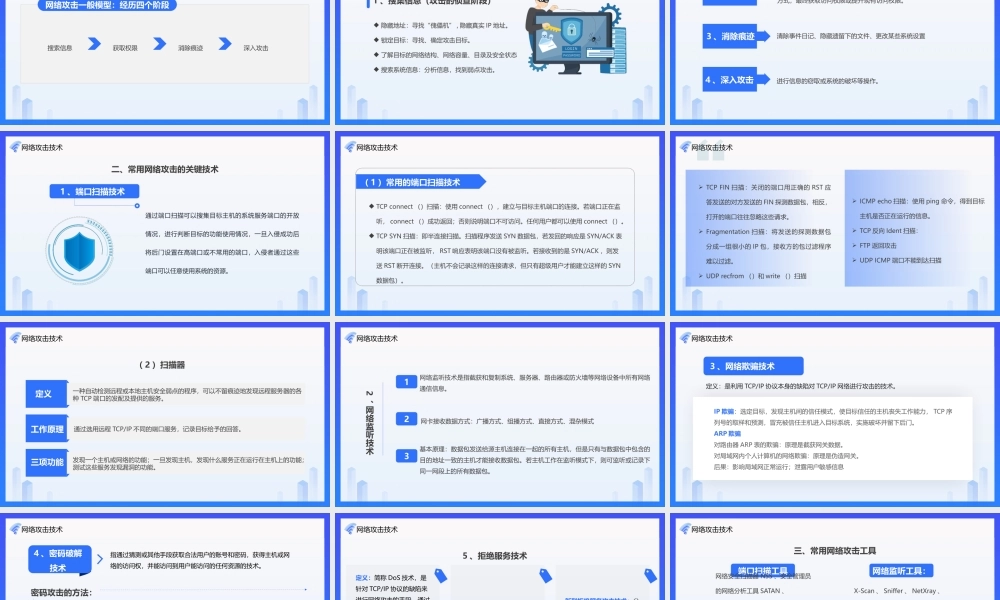 网络安全技术PPT网络攻击概述PP课件（带内容）.pptx