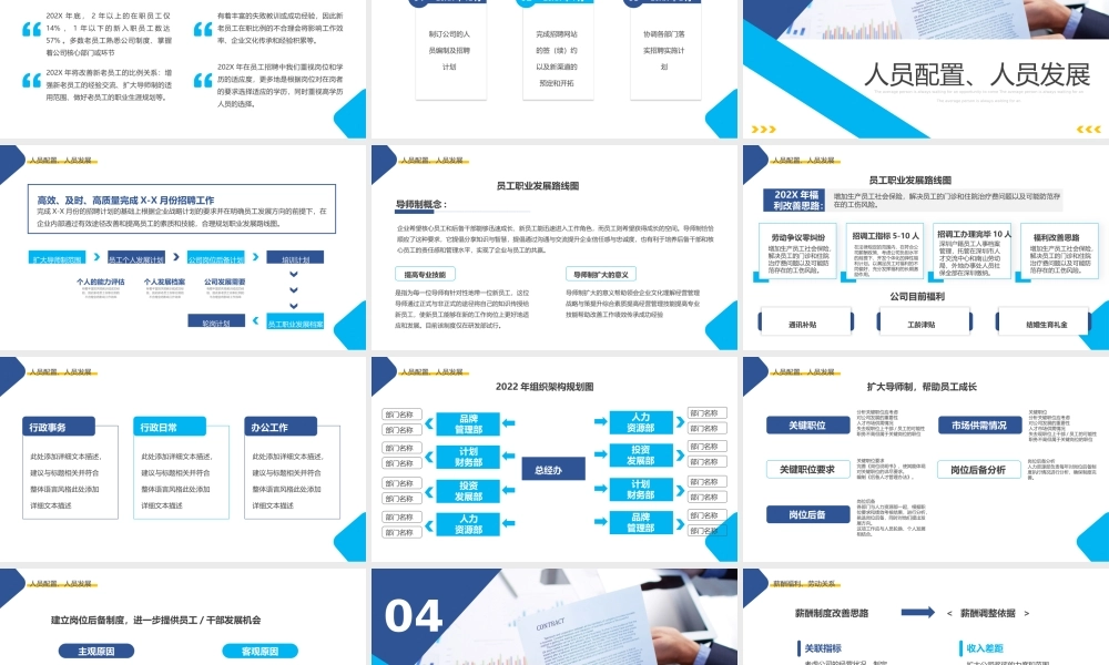 蓝色大气商务行政部门工作总结报告.pptx