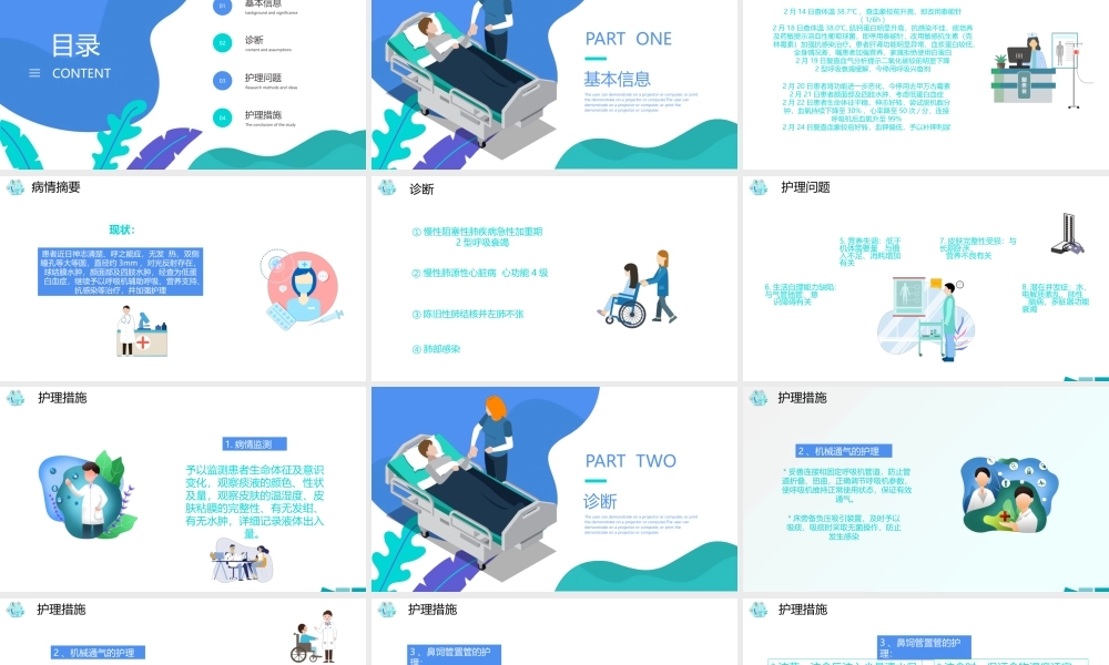 医院病房护理查房培训教育PPT课件（带内容）.pptx