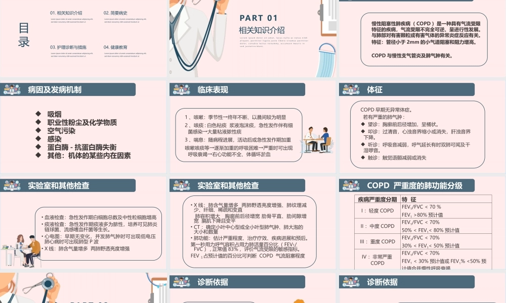 COPD患者护理查房护理诊断与措施PPT课件（带内容）.pptx