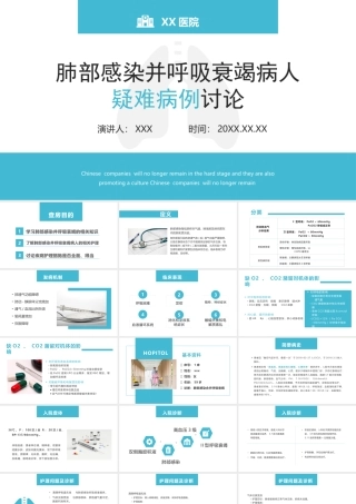 肺部感染呼吸衰竭病例讨论PPT课件（带内容）.pptx
