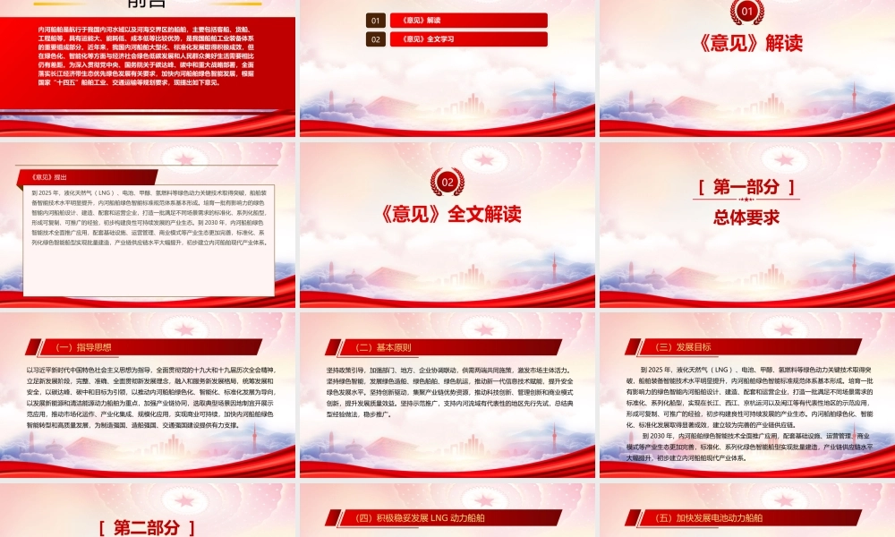 2022《关于加快内河船舶绿色智能发展的实施意见》重点内容学习PPT课件（带内容）.pptx