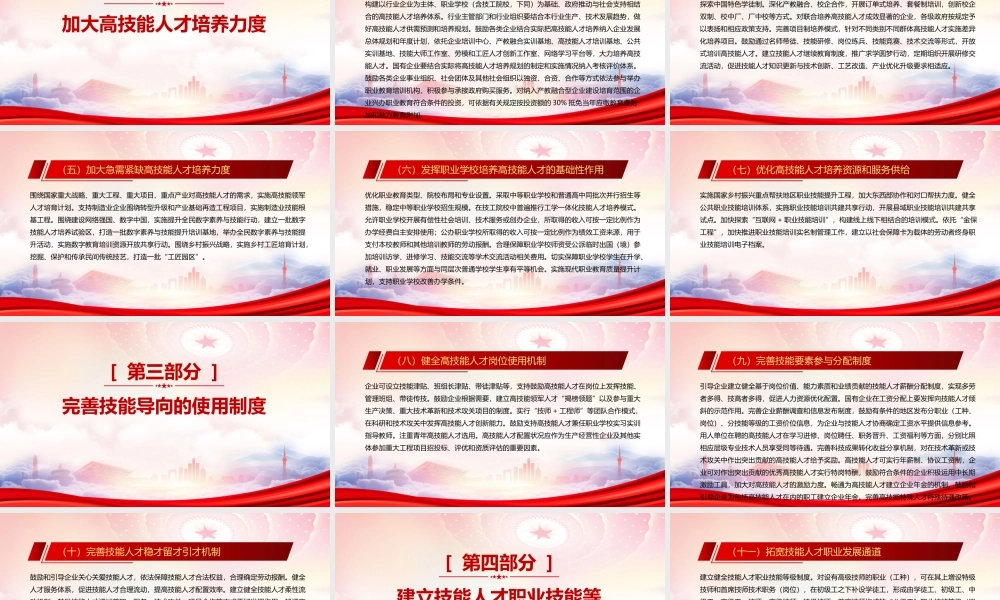 2022《关于加强新时代高技能人才队伍建设的意见》重要内容学习PPT课件（带内容）.pptx