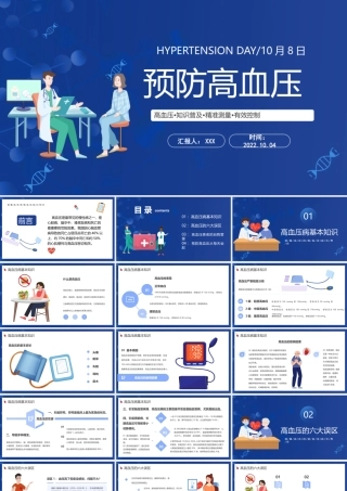 高血压日PPT预防高血压知识普及PPT课件（带内容）.pptx