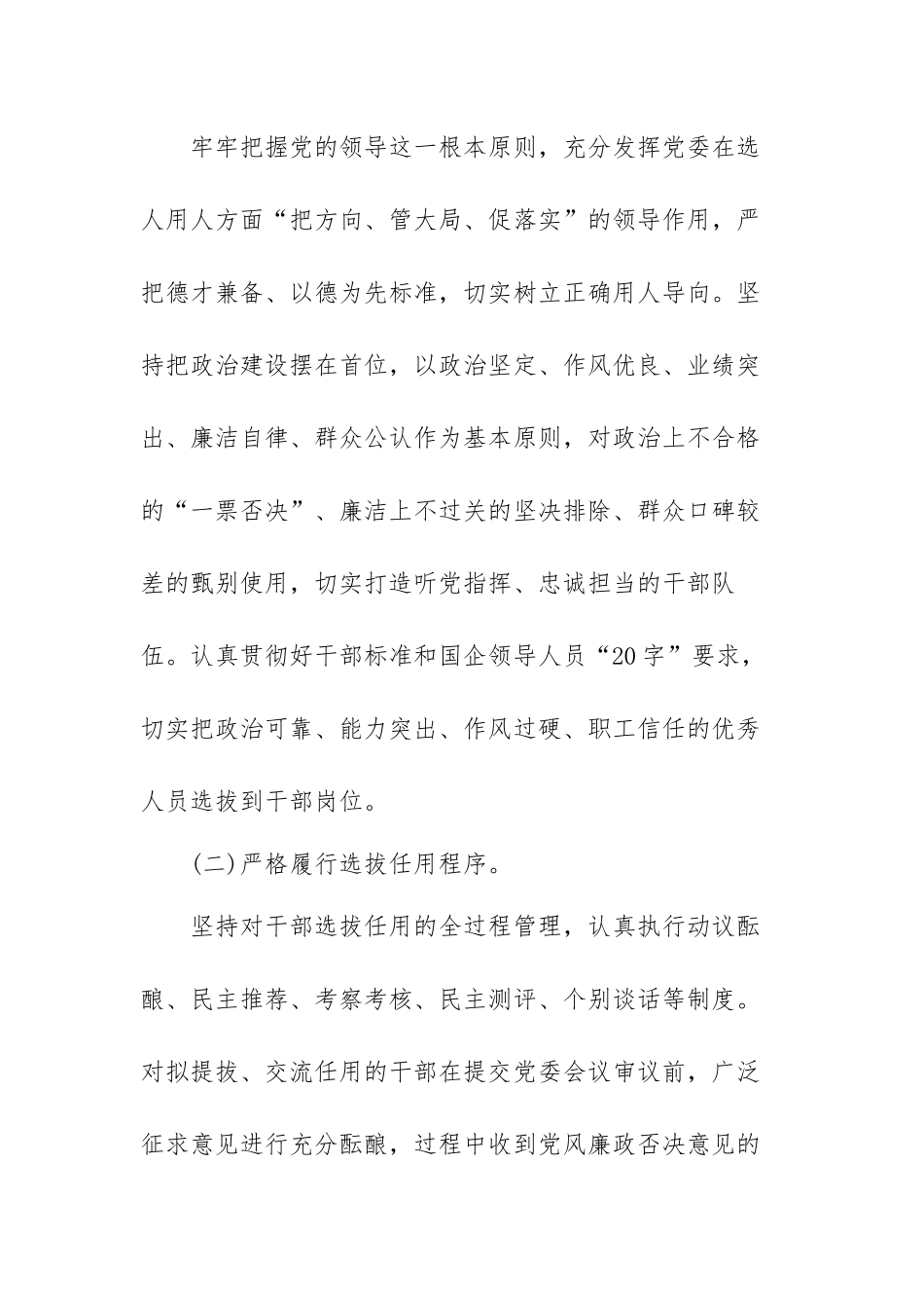 2022年选人用人自查报告范文（三篇）.docx_第2页