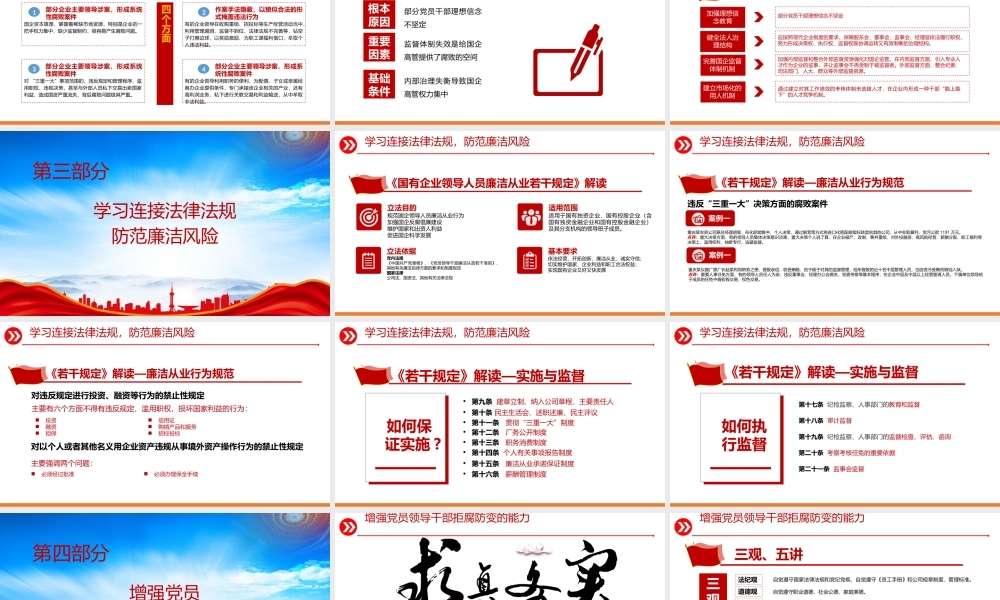 严守职业底线坚持廉洁从业PPT树立廉洁党风PPT课件（带内容）.pptx