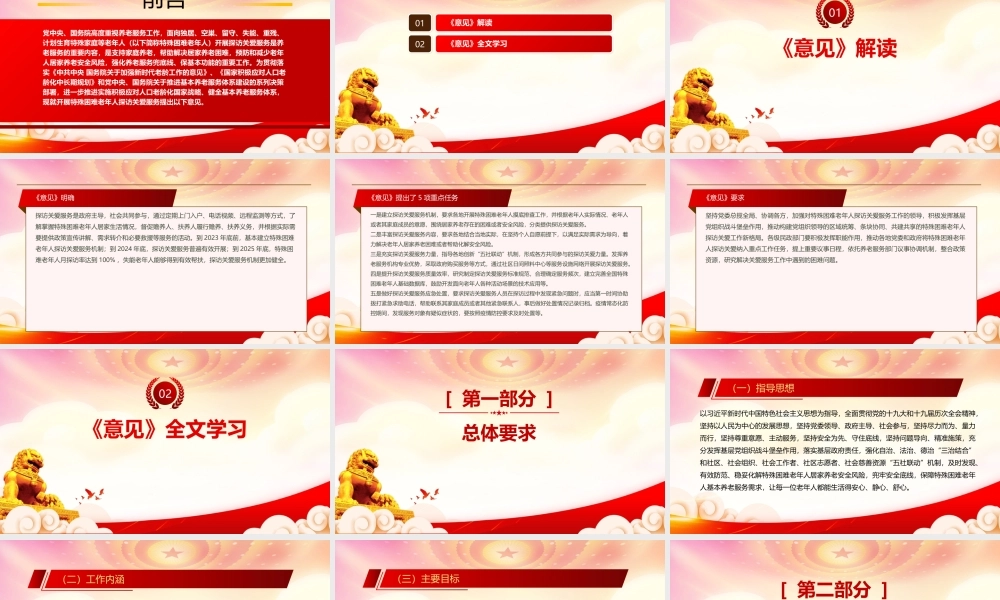 2022《关于开展特殊困难老年人探访关爱服务的指导意见》重点内容解读PPT课件（带内容）.pptx