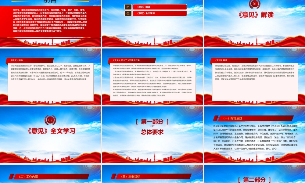 2022《关于开展特殊困难老年人探访关爱服务的指导意见》重点内容学习PPT课件（带内容）.pptx
