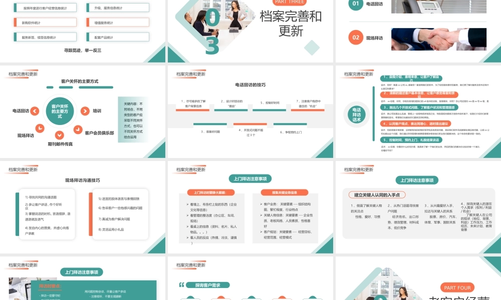客户经营客户档案管理培训PPT客户基本信息整理PPT课件.pptx
