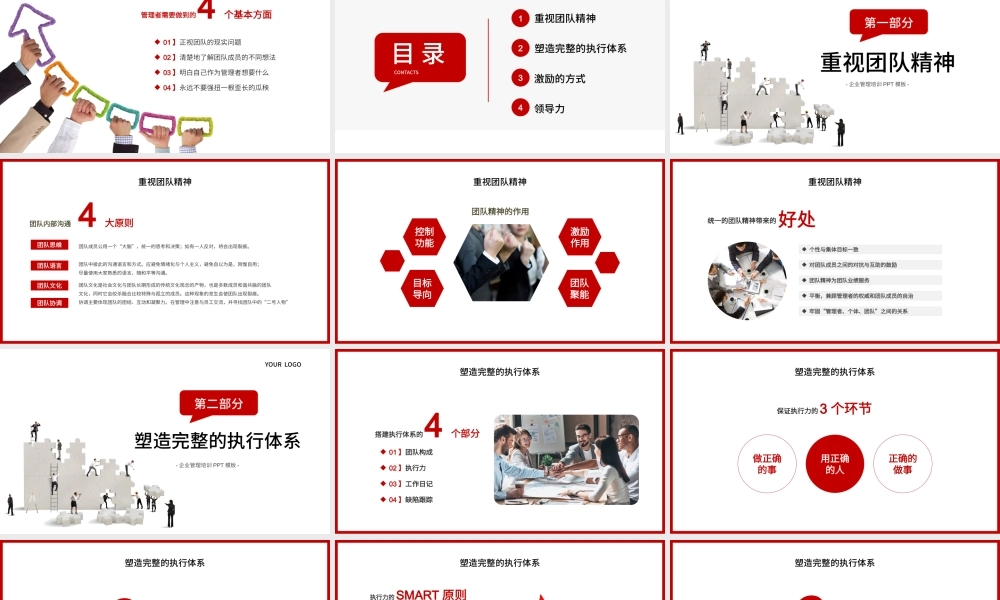 商务团队管理企业培训PPT模板.pptx