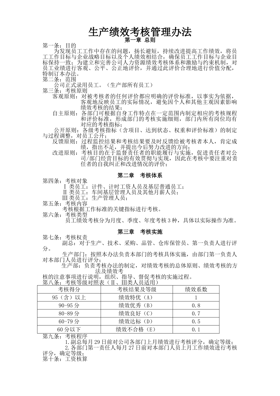 生产绩效考核管理办法.doc_第1页