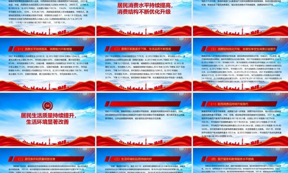 居民收入水平较快增长生活质量取得显著提高PPT党的十八大以来经济社会发展成就系列报告之十九PPT课件（带内容）.pptx