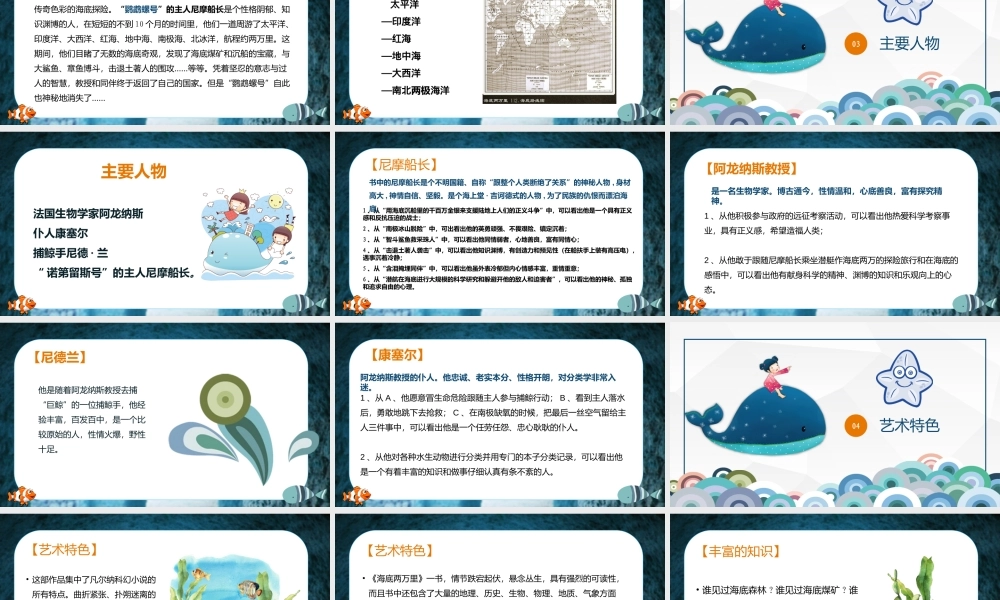 《海底两万里》作品简介名著导读PPT模板.pptx