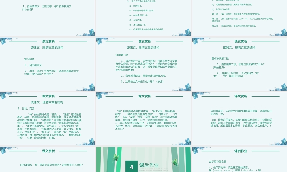 人教版六年级课件林海PPT模板.pptx