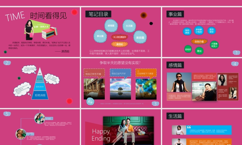 女人明白要趁早读书笔记PPT作品.pptx