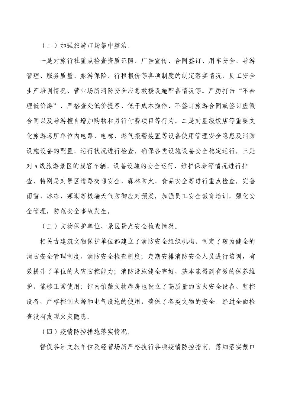 文旅涉众公共场所安全专项隐患排查整治总结.docx_第2页