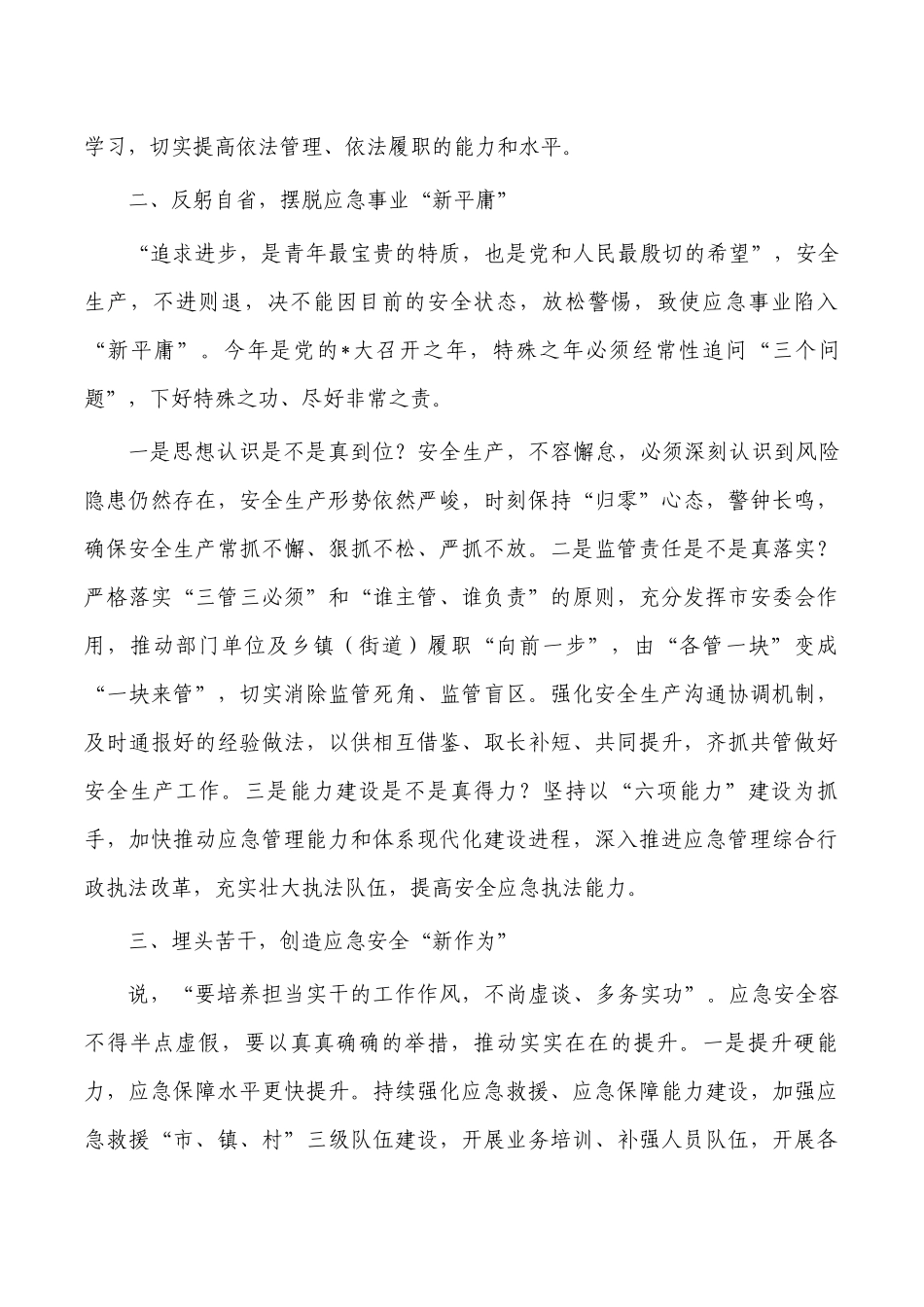 应急管理系统学习研讨会交流发言.docx_第2页