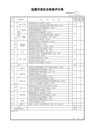 起重吊装安全检查评分表.xls