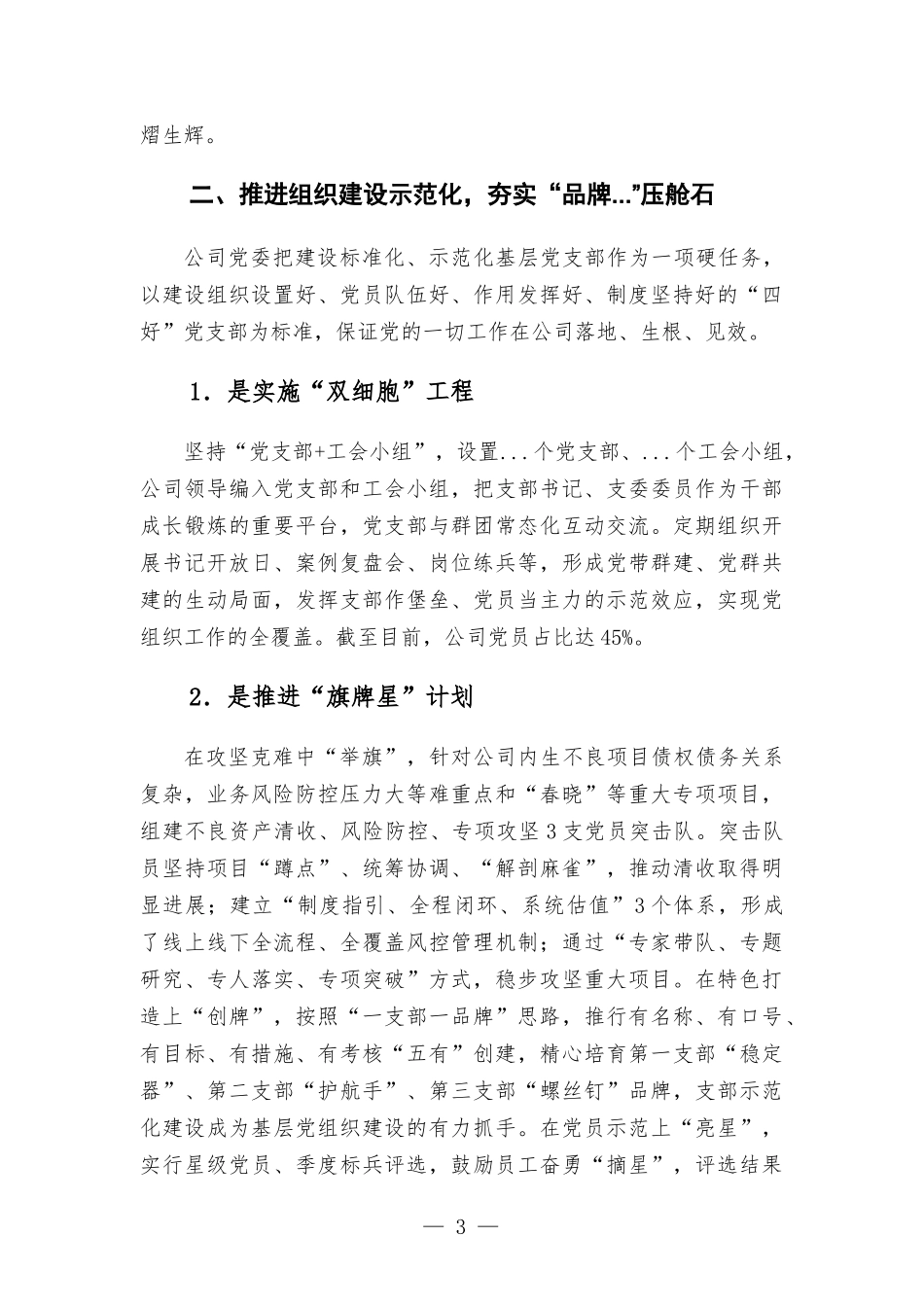 国企党建经验交流——风展党旗万象新 砥砺奋进正当时.docx_第3页
