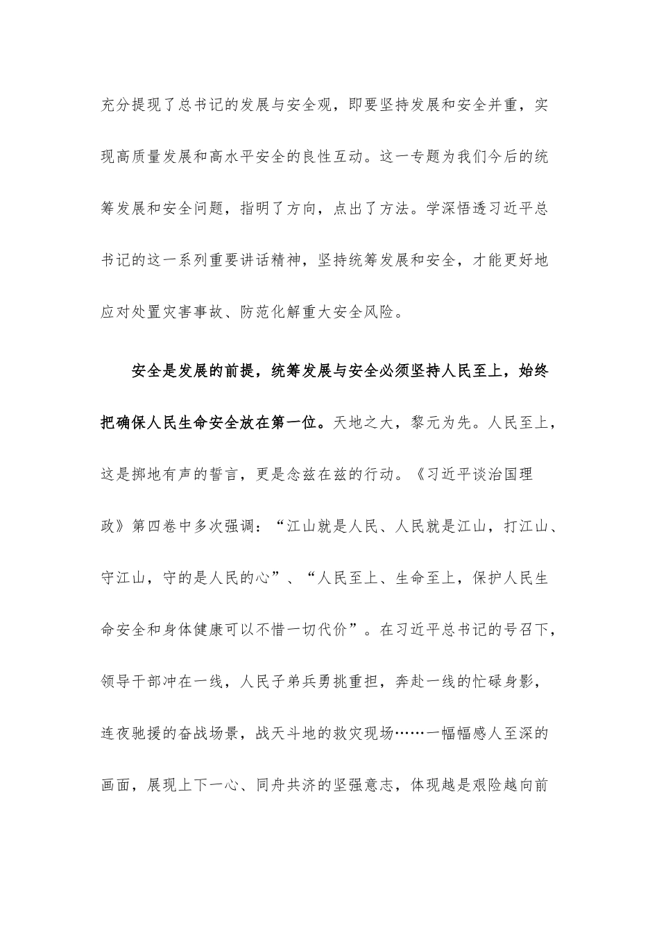 学习体会：统筹经济发展 夯实安全基础.docx_第2页