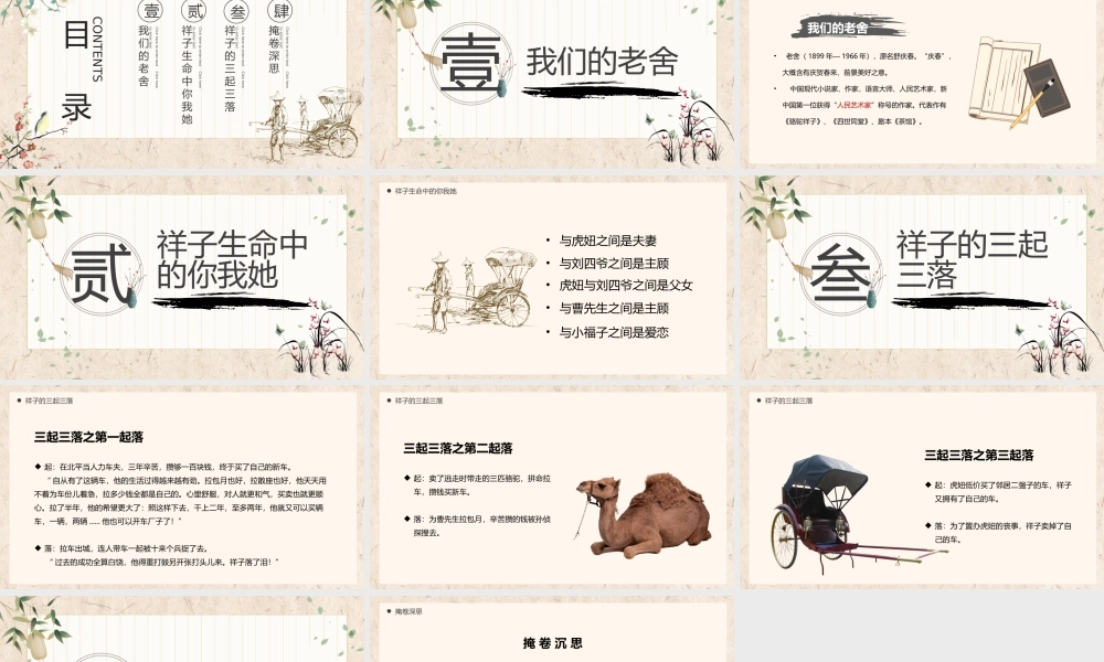 骆驼祥子 作品简介名著导读PPT.pptx