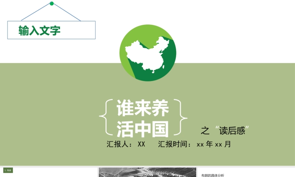 《谁来养活中国》读书笔记PPT模板.pptx