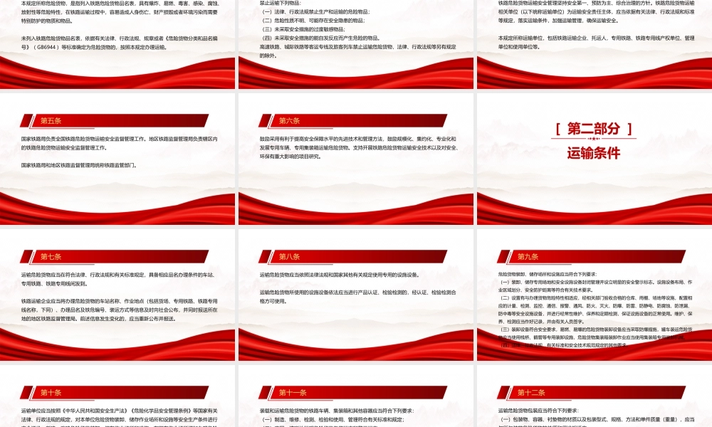 2022《铁路危险货物运输安全监督管理规定（2022修订）》全文学习PPT课件（带内容）.pptx