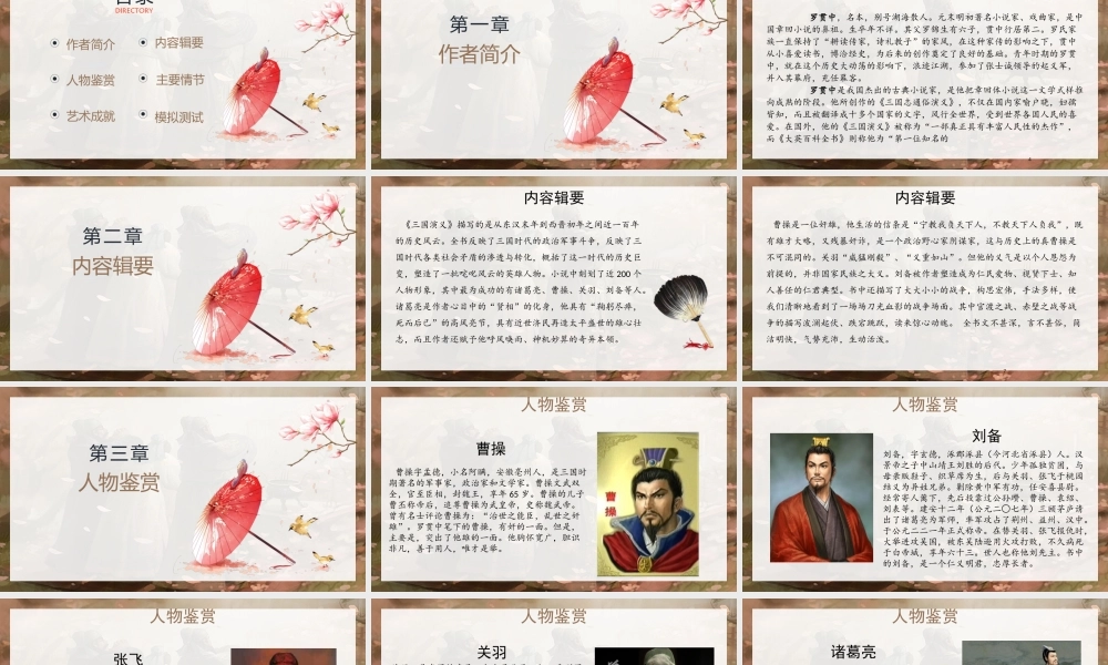 《三国演义》作品简介名著导读模板.pptx
