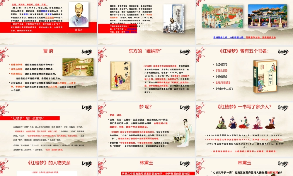 《红楼梦》作品赏析PPT.pptx
