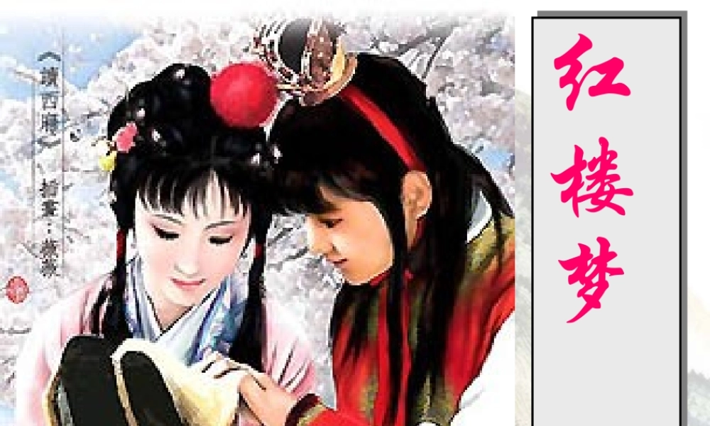 《红楼梦》作品简介 名著导读 国学经典PPT模板.pptx