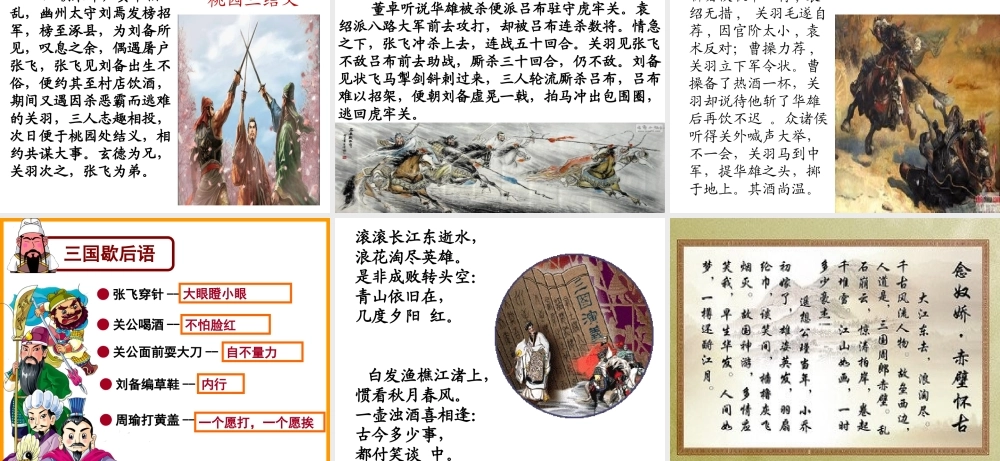 三国演义 作品简介名著导读 PPT模板.pptx