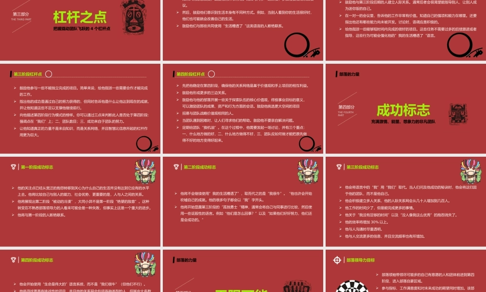 《部落的力量》读书笔记PPT作品.pptx