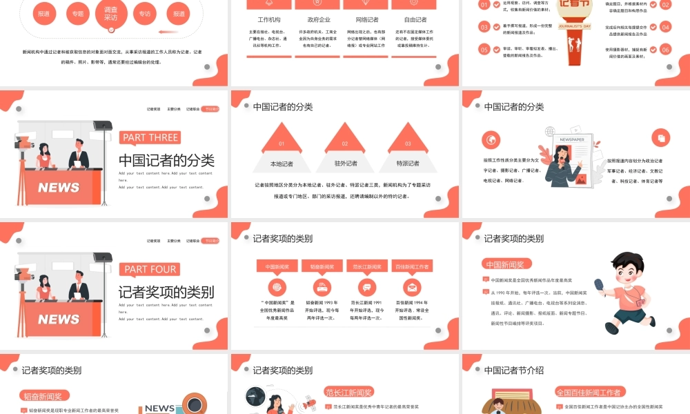 中国记者节宣传介绍PPT时代变迁的记录者社会责任的守望者PPT课件（带内容）.pptx