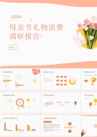 母亲节礼物消费调研报告PPT课件（带内容）.pptx
