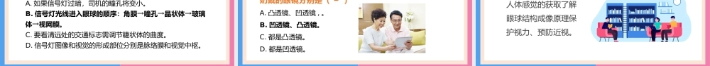 七年级下册人体生命活动的调节眼和视觉PPT课件.pptx
