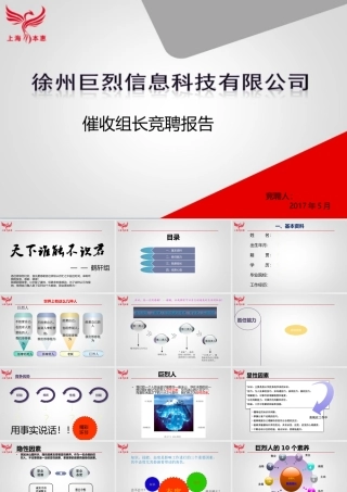 公司催收组长竞聘报告.pptx