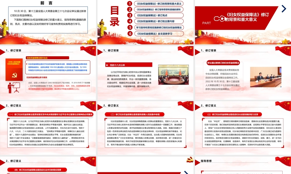 全文2022年修订《妇女权益保障法》全文PPT.ppt