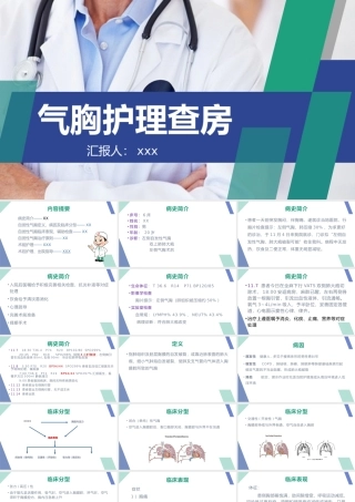 气胸护理查房PPT模板.pptx