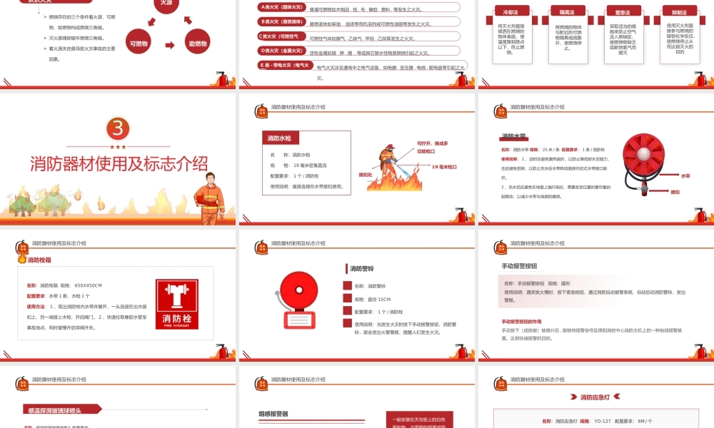全国119消防安全日PPT消防安全专题培训PPT课件（带内容）.pptx