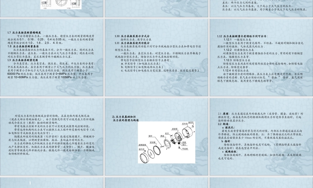 压力表的结构和原理PPT.ppt