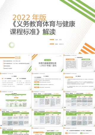《义务教育体育与健康课程标准(2022年版)》全文学习PPT课件（带内容）.pptx