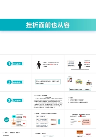 挫折教育PPT挫折面前也从容PPT课件（带内容）.pptx