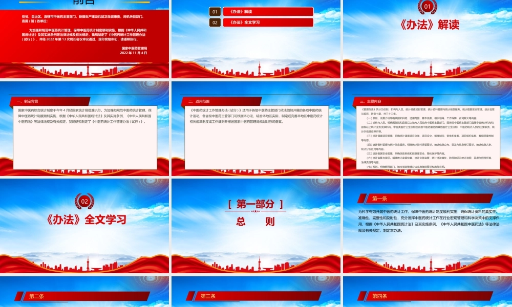 2022《中医药统计工作管理办法(试行)》重点内容学习PPT课件（带内容）.pptx